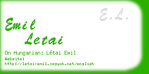 emil letai business card