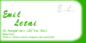 emil letai business card